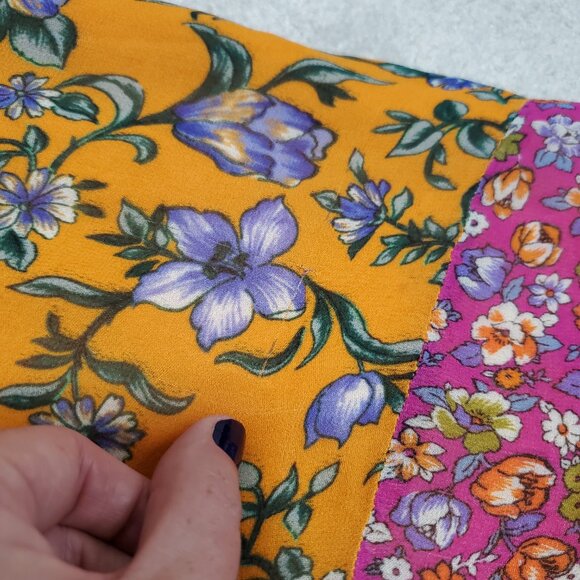 BY ANTHROPOLOGIE Floral Hanky-Hem Midi Dress Ruffle Sleeve OB1465463 Women Large - Picture 16 of 16